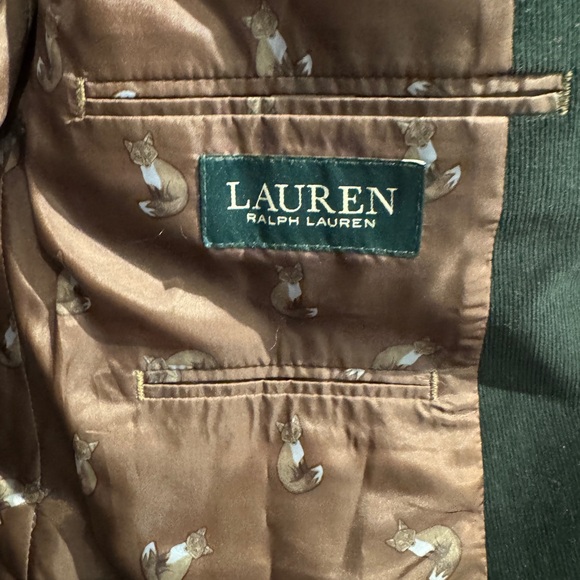 Ralph Lauren Green Corduroy Blazer 44R - Picture 3 of 3
